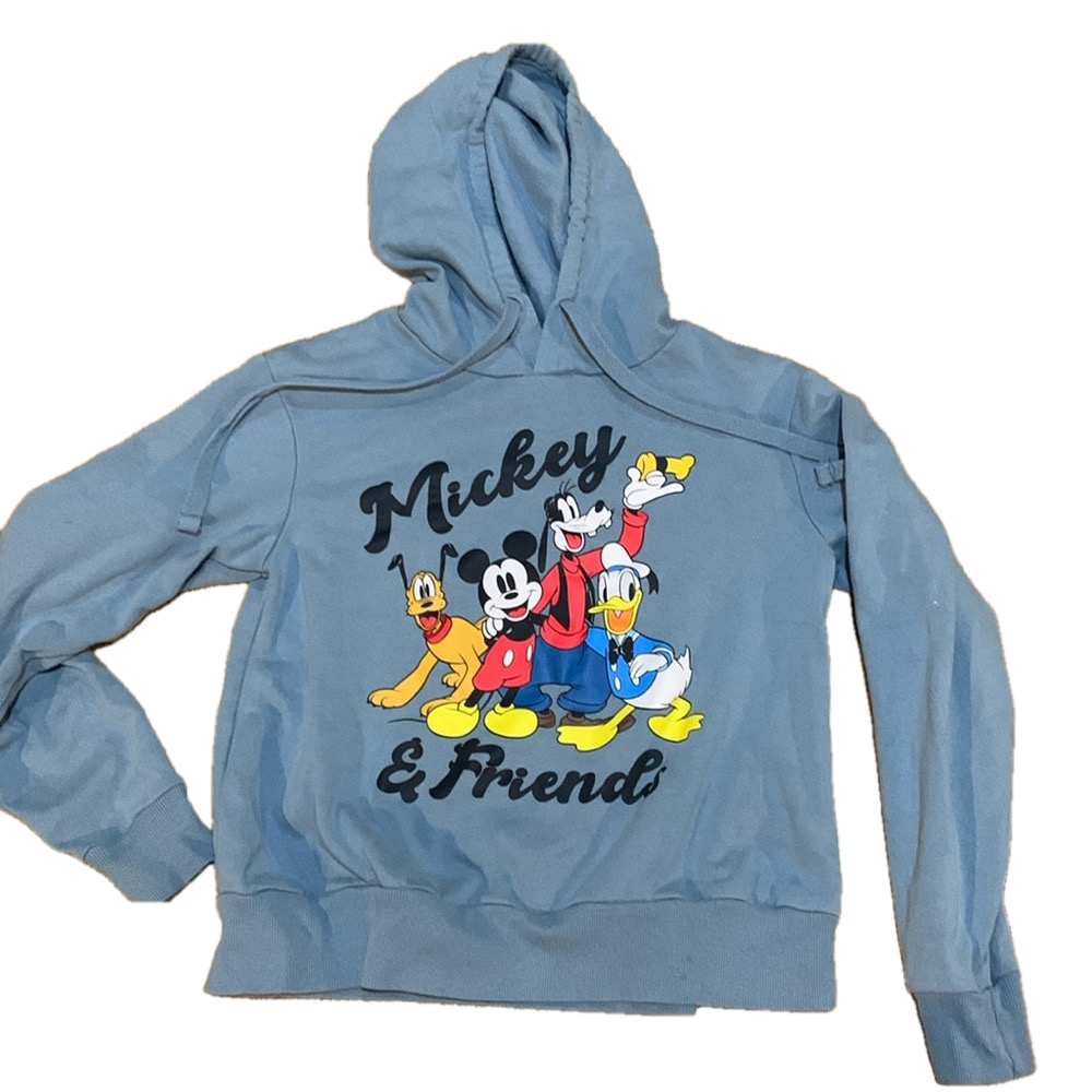 Mickey & friends xs blue hoodie in box 9